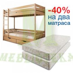 Кровать двухъярусная Дуэт с матрасом