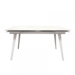 Стол раскладной Hugo Carrara White керамика 140-200 см