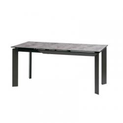 Стол раскладной Vermont Iron Grey глазурованное стекло 120-170 см